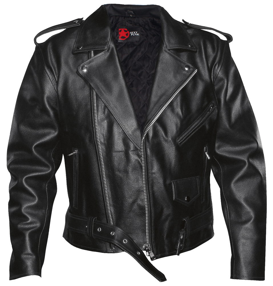 Leather Jacket Black Free Download PNG HD Transparent PNG Image