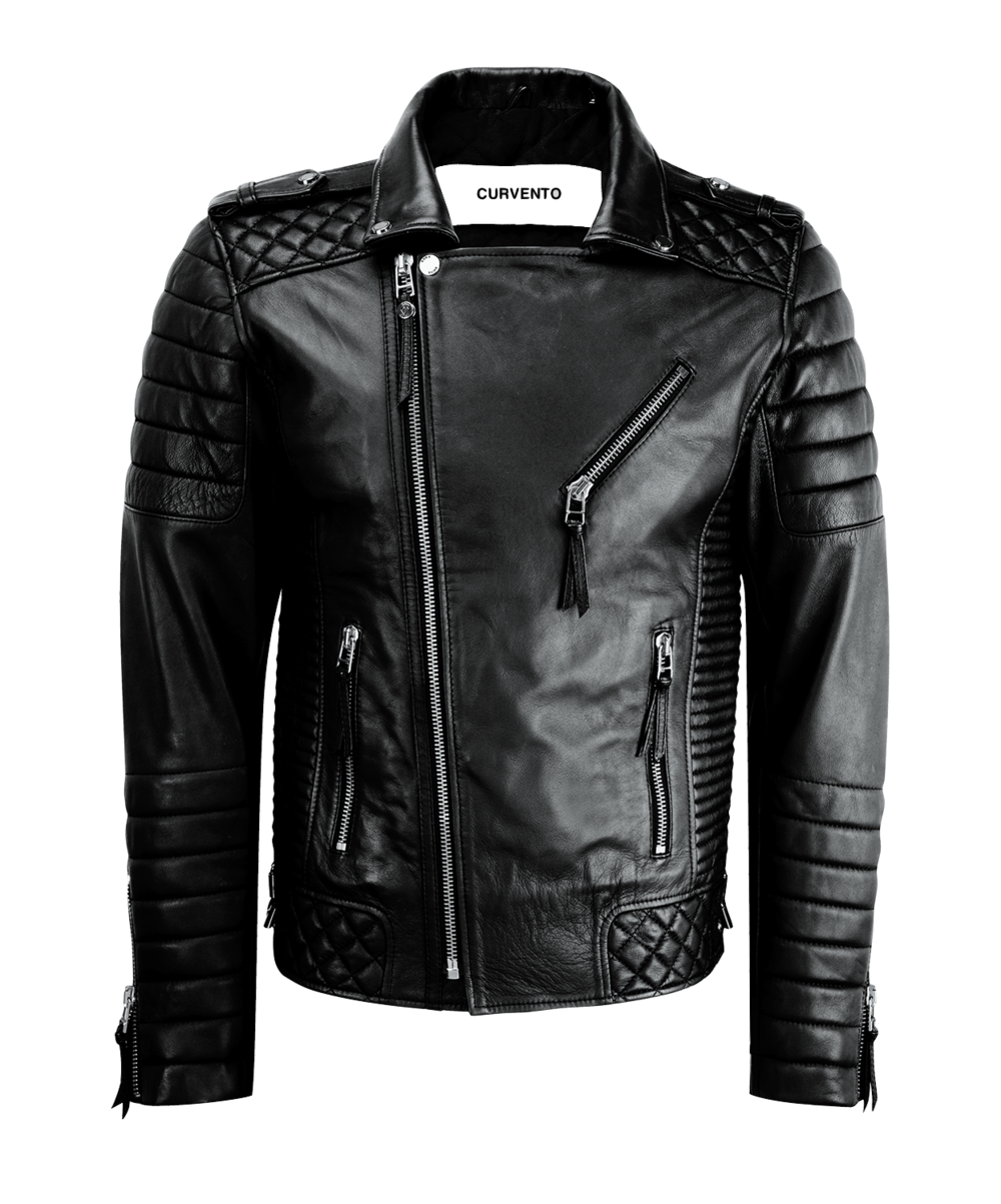 Leather Jacket Black Free HQ Image Transparent PNG Image