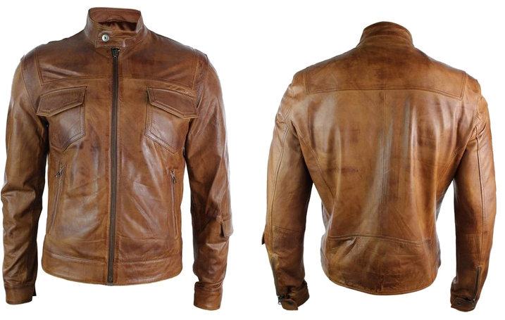 Leather Brown Jacket Download HQ Transparent PNG Image