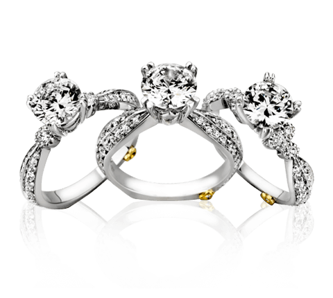 Silver Rings With Diamond Png Transparent PNG Image