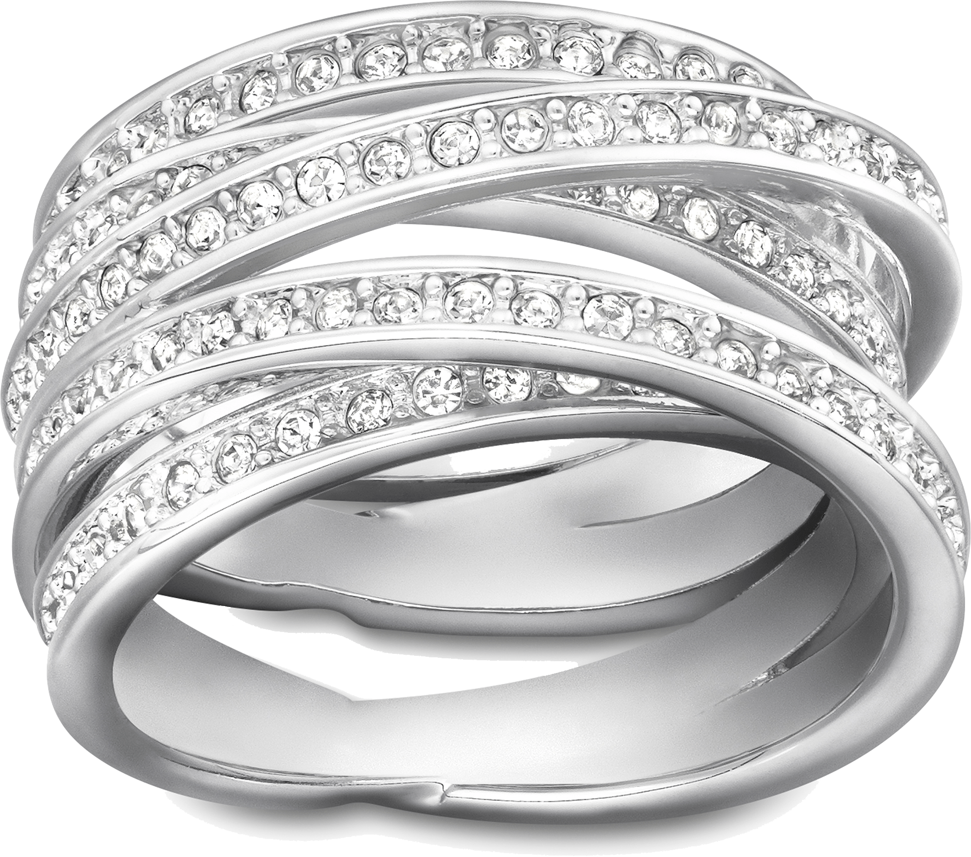 Silver Ring With Diamonds Png Transparent PNG Image