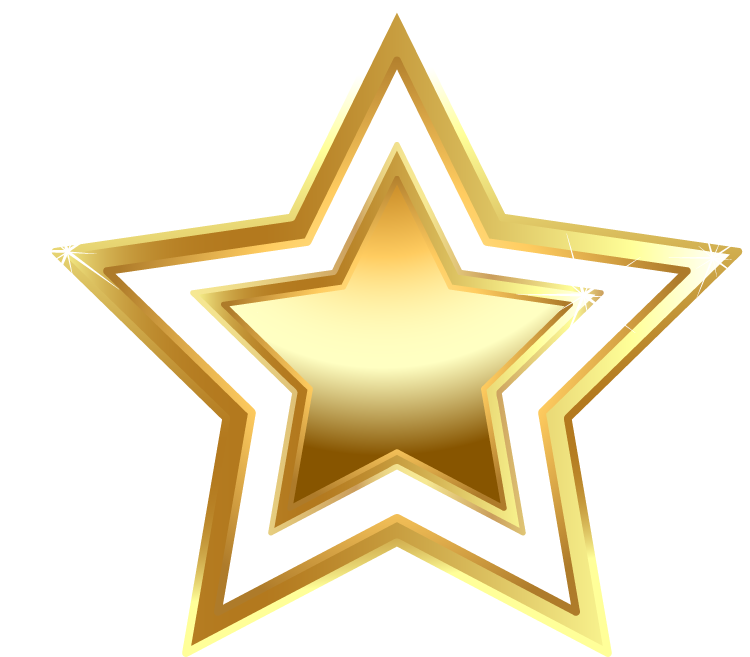 Golden Shandong Triangle Symmetry Gold Stars Star Transparent PNG Image