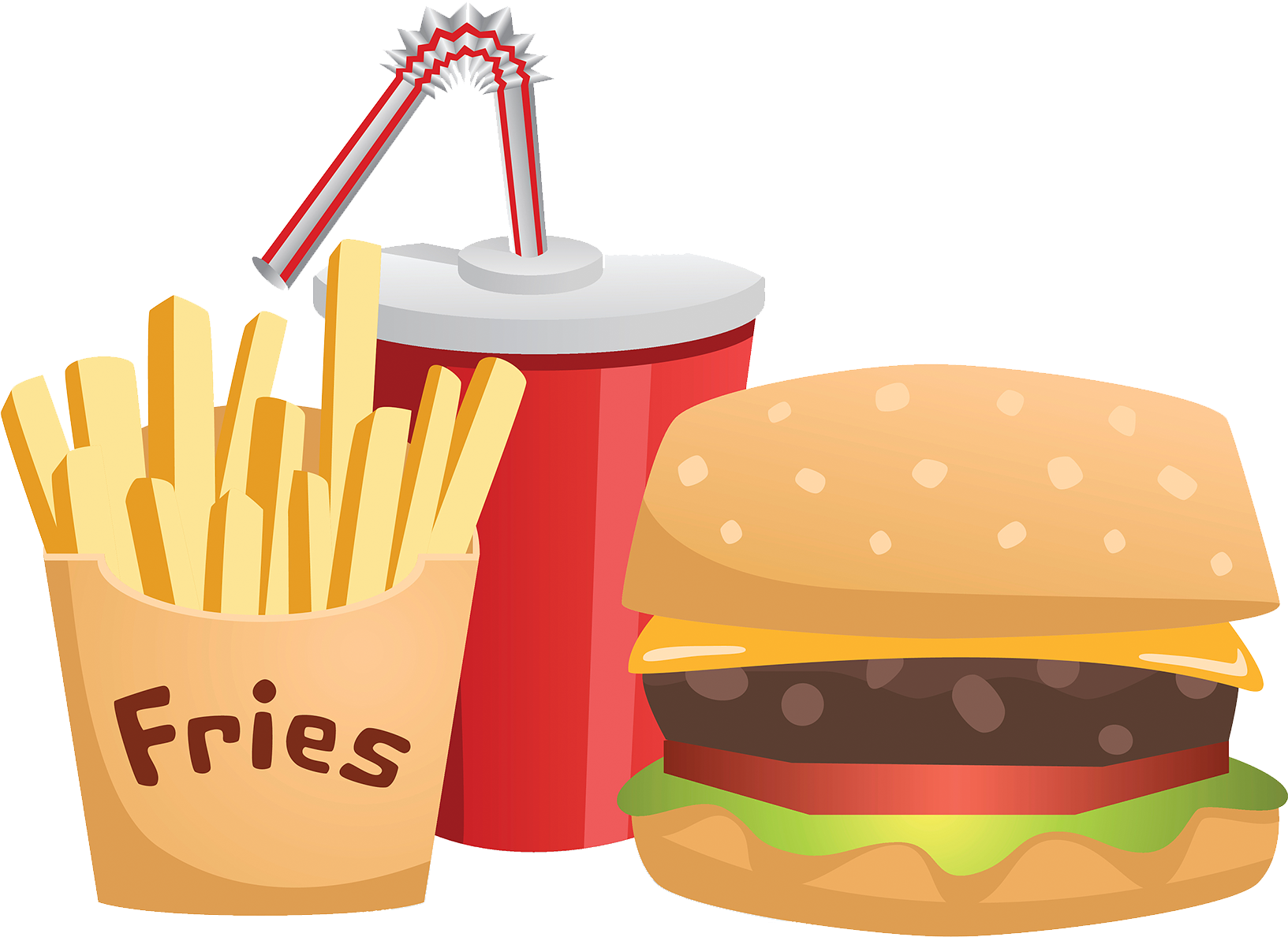 Food Junk Combo Free Transparent Image HQ Transparent PNG Image