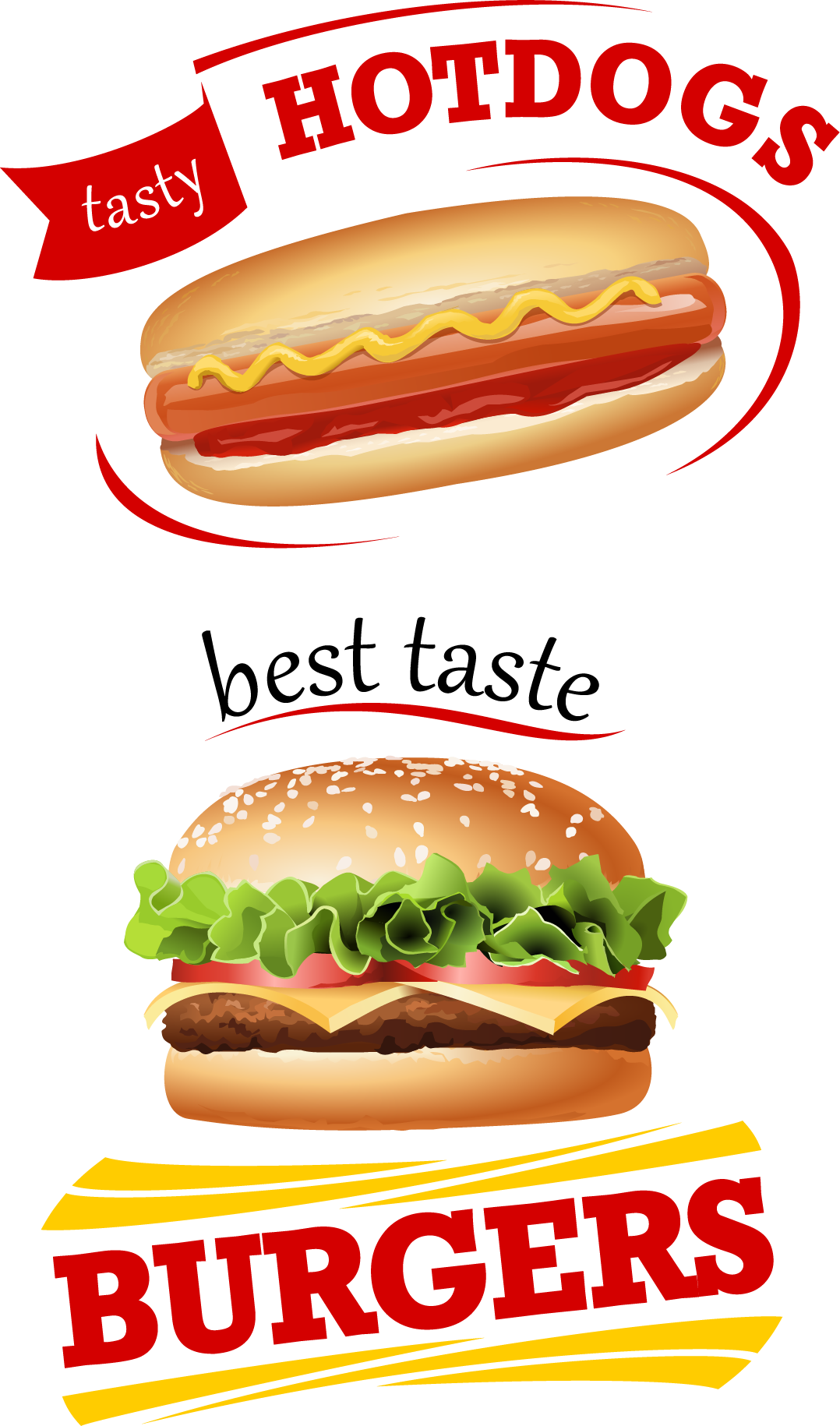 Junk Hamburger Food Cheeseburger Fries French Vector Transparent PNG Image