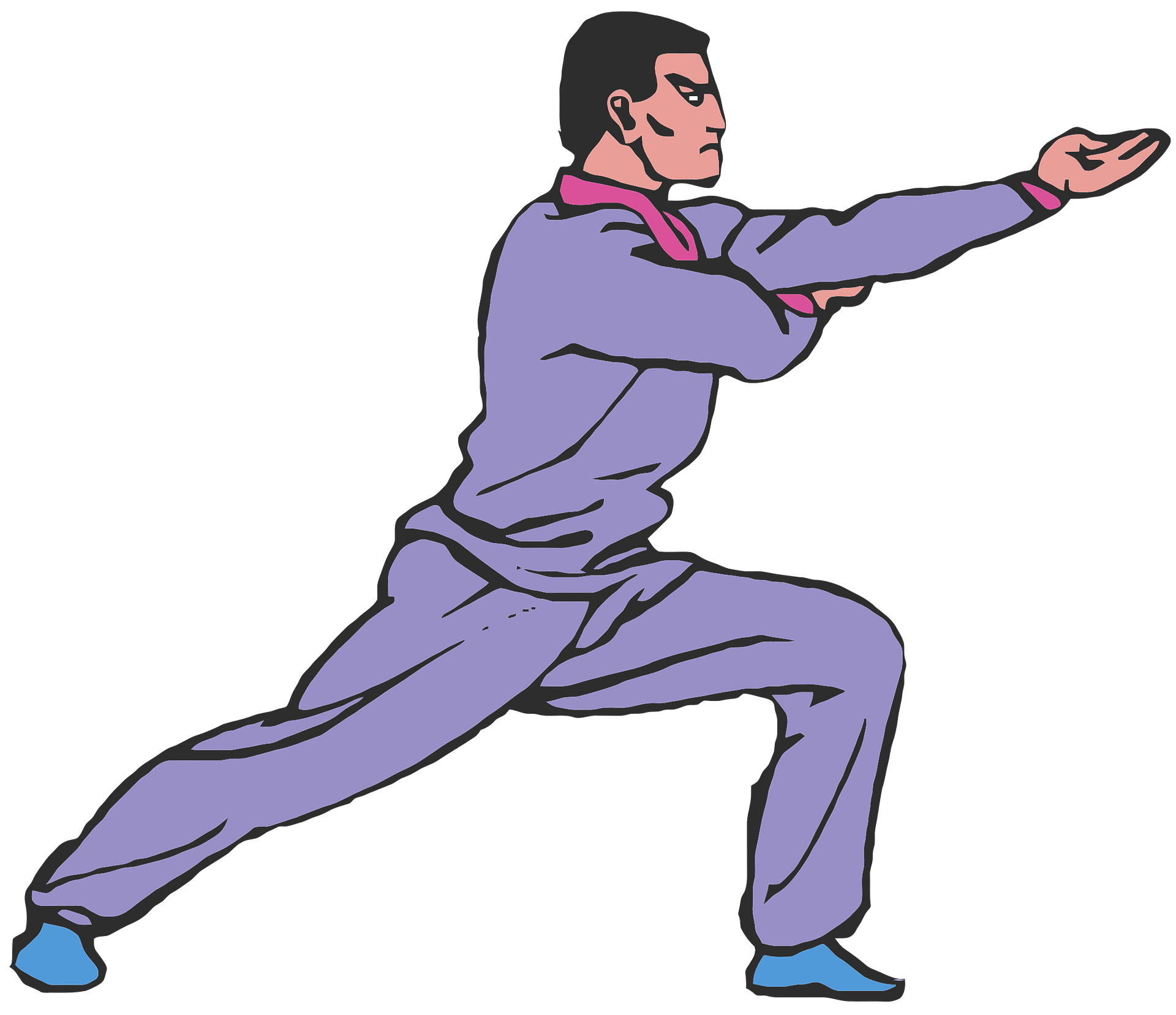 Karate Male Fighter Free Clipart HD Transparent PNG Image