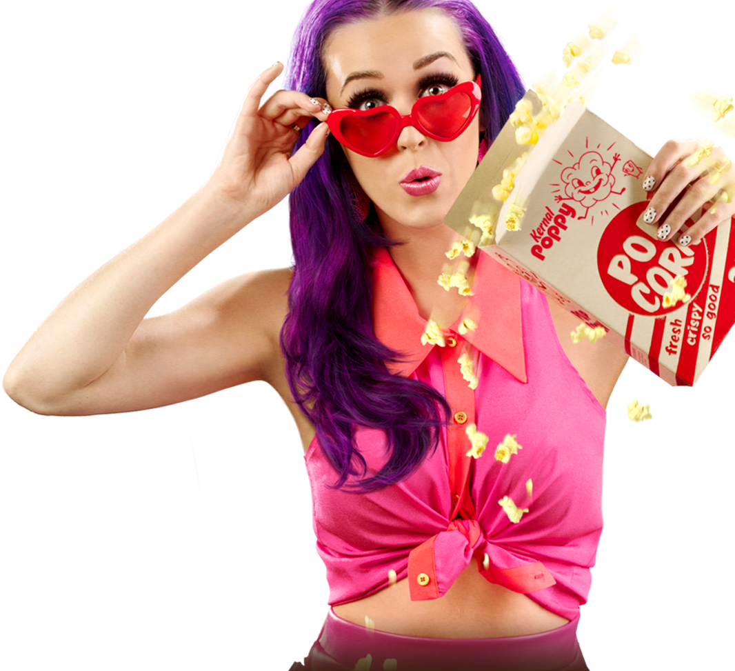 Purple Katy Hair Perry Pic Transparent PNG Image