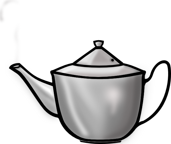 Metal Tea Pot Clip Art Transparent PNG Image