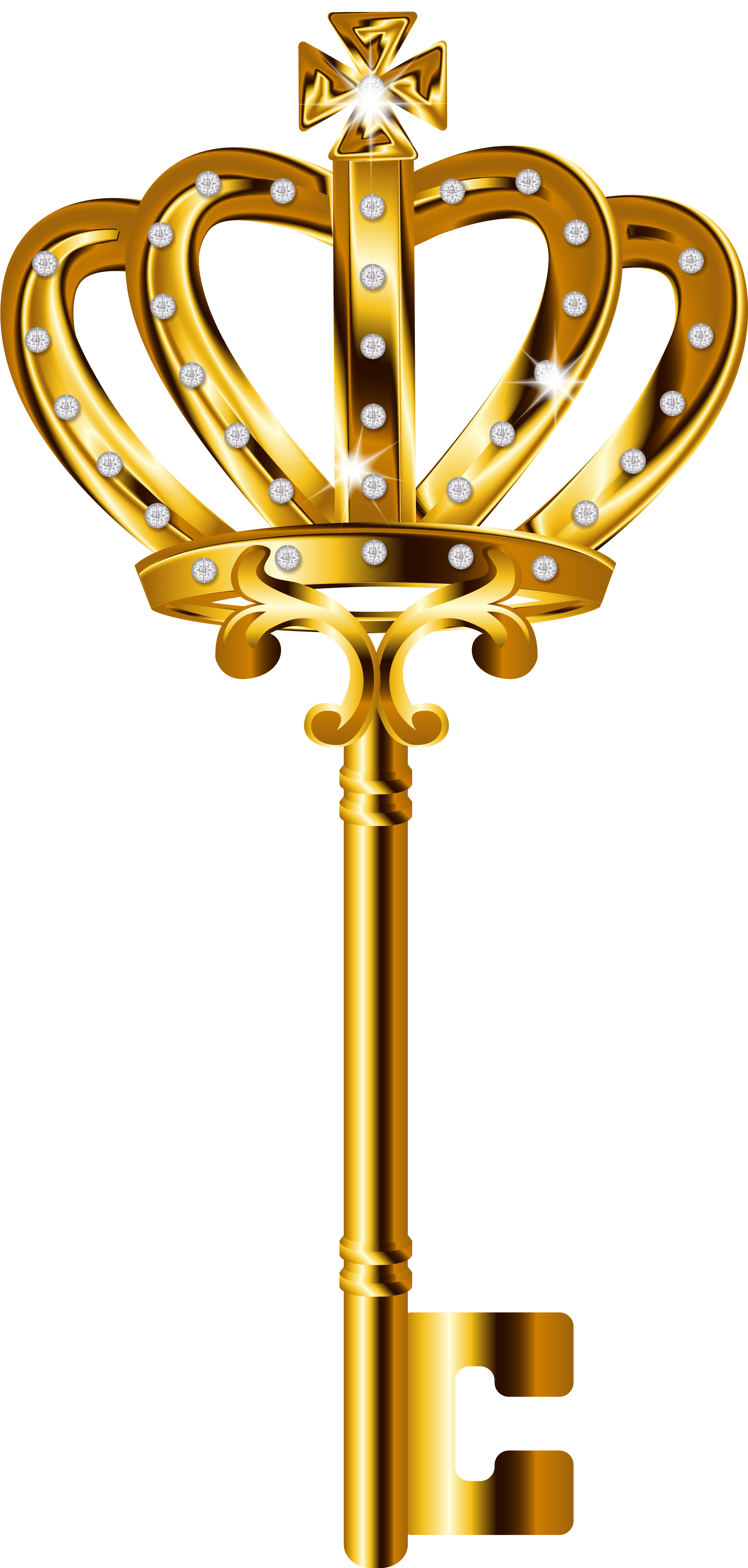 Golden Key HQ Image Free Transparent PNG Image