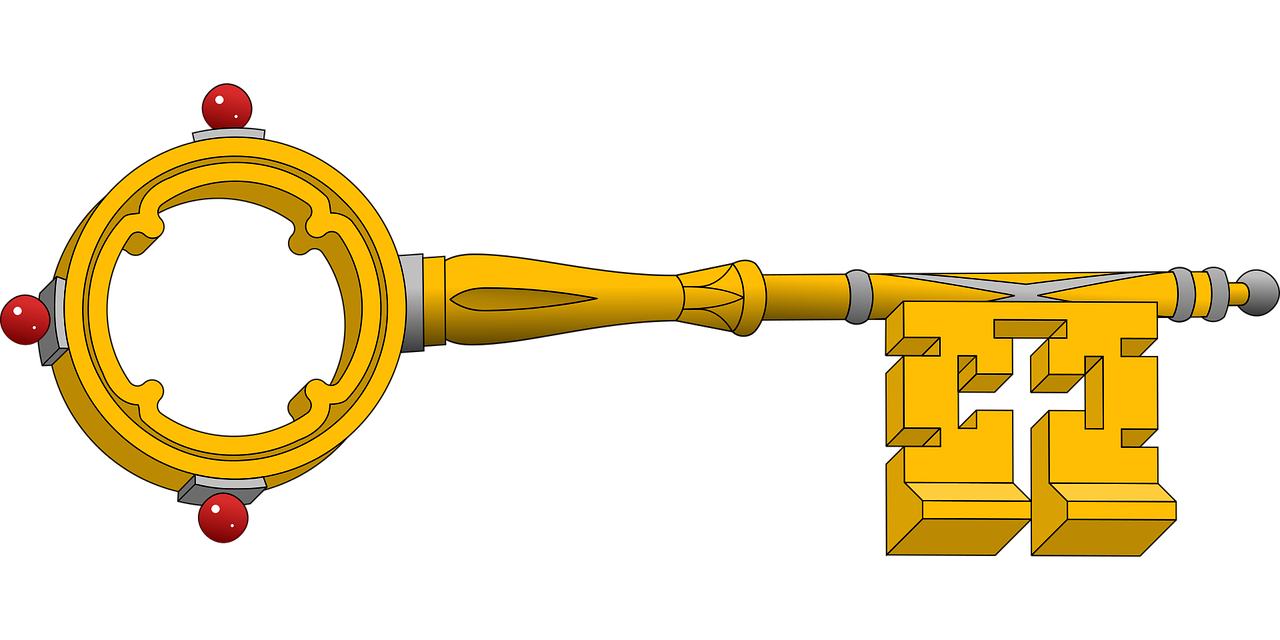 Antique Key Gold PNG Image High Quality Transparent PNG Image