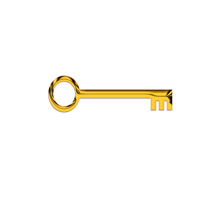 Antique Key Gold Free Clipart HD Transparent PNG Image