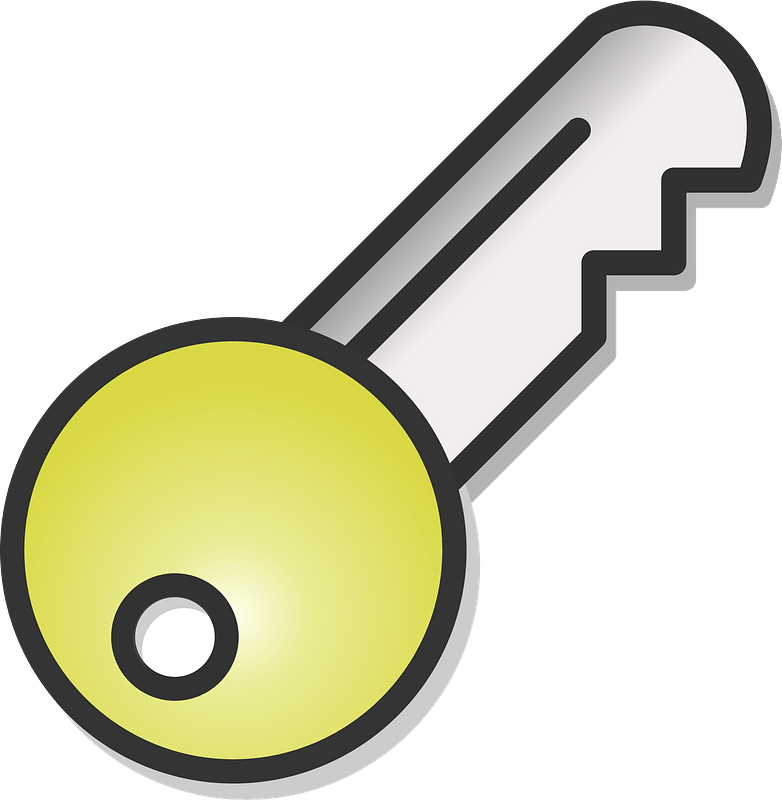 Vector Silver Key Download HD Transparent PNG Image