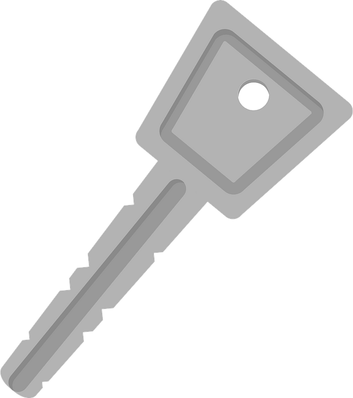 Vector Silver Key PNG File HD Transparent PNG Image