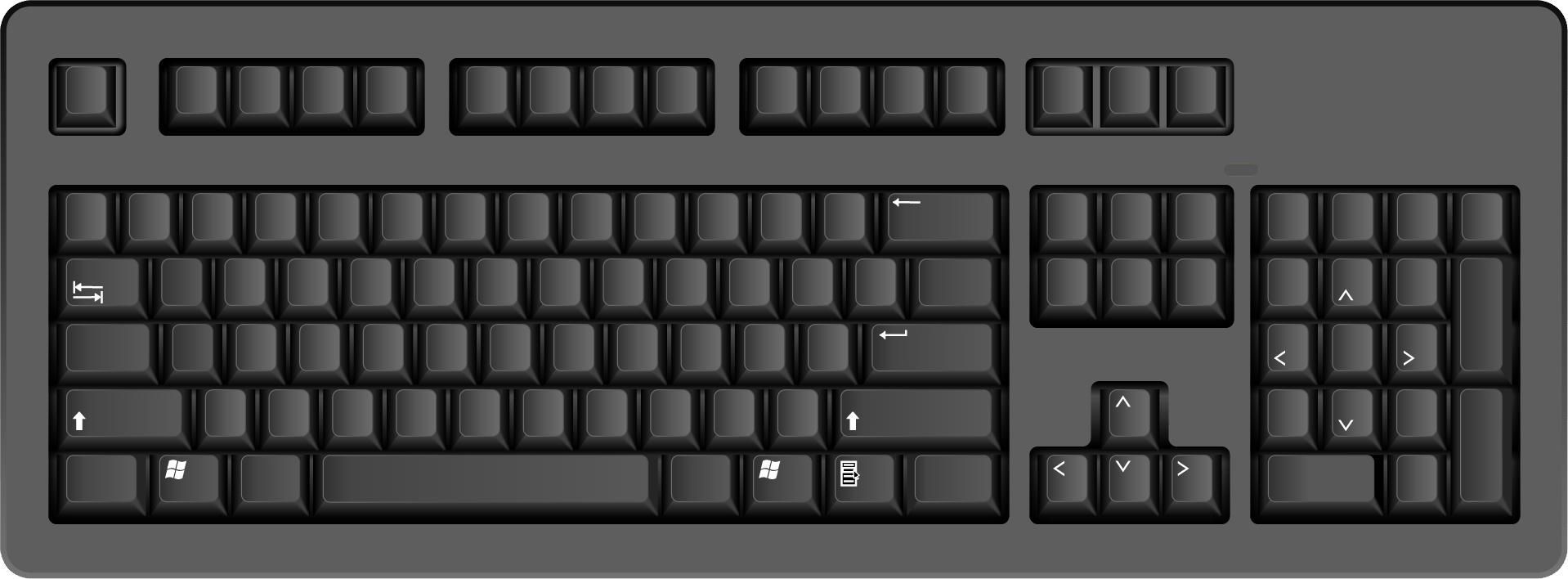 Black Computer Keyboard Png Image Transparent PNG Image