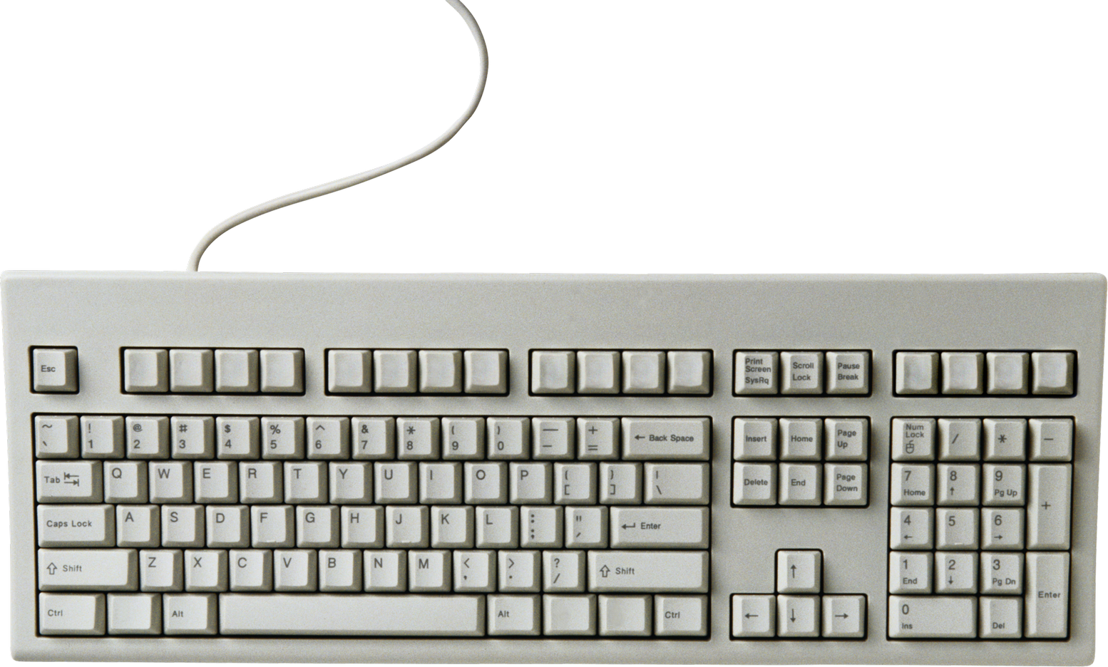 White Keyboard Free Download PNG HD Transparent PNG Image