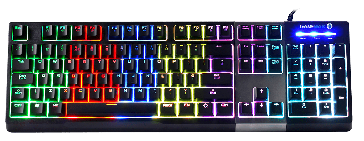 Gaming Neon Keyboard PNG File HD Transparent PNG Image