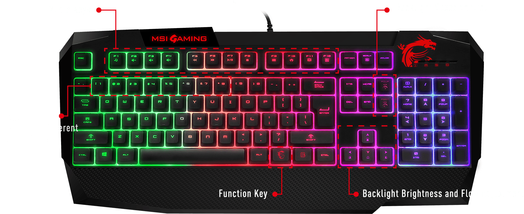 Gaming Neon Keyboard HQ Image Free Transparent PNG Image