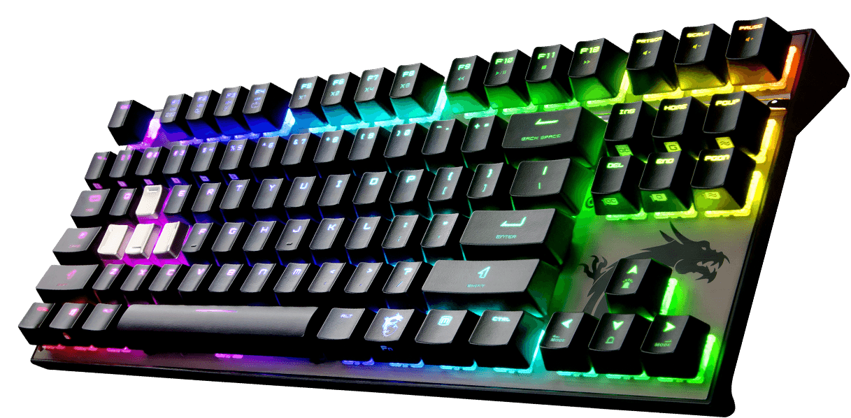 Gaming Neon Keyboard PNG Image High Quality Transparent PNG Image