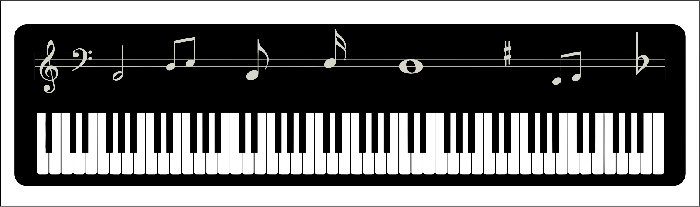 Keyboard Music Digital Free Clipart HQ Transparent PNG Image