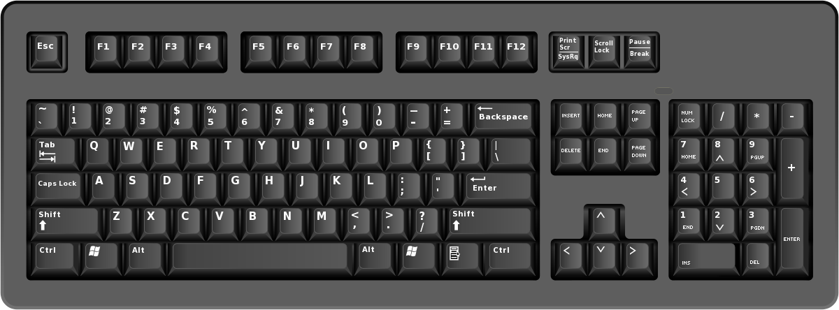 Keyboard Clipart Transparent PNG Image