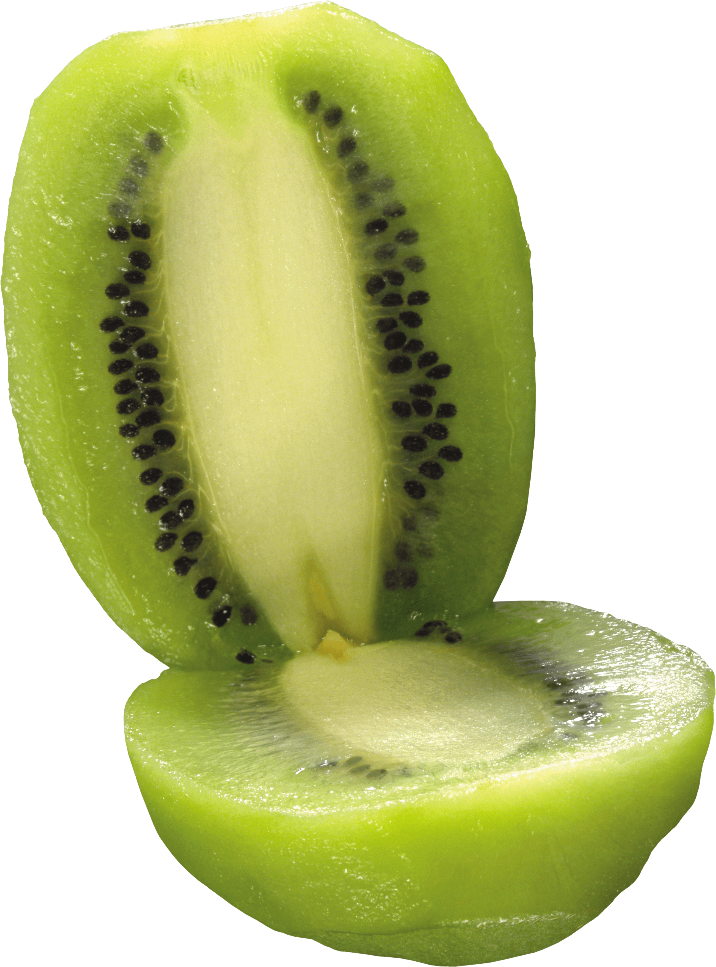 Green Cutted Kiwi Png Image Transparent PNG Image