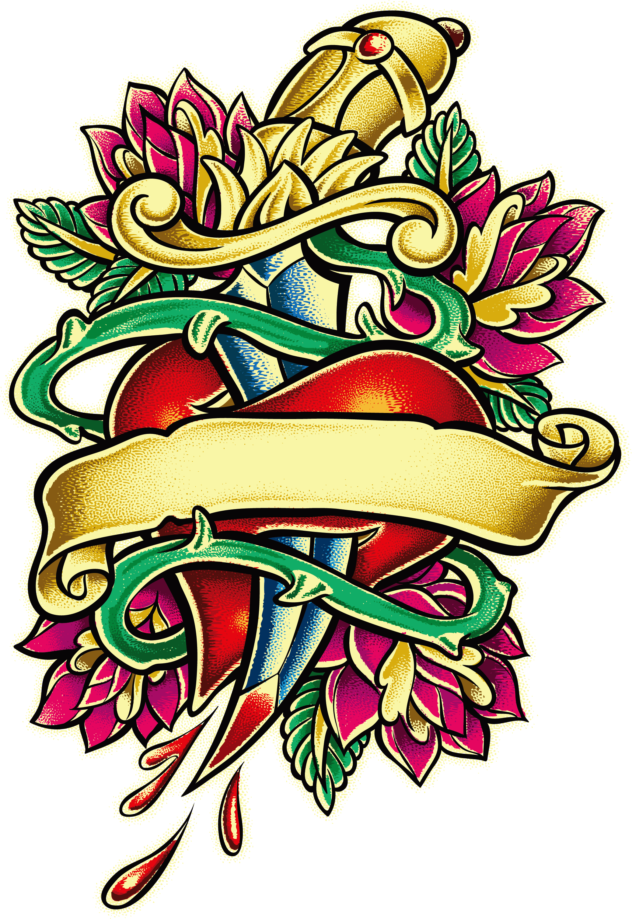 Rose Vector Fragrance Tattoo Free PNG HQ Transparent PNG Image