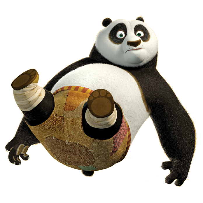 Kung Fu Panda Vector Png Transparent PNG Image