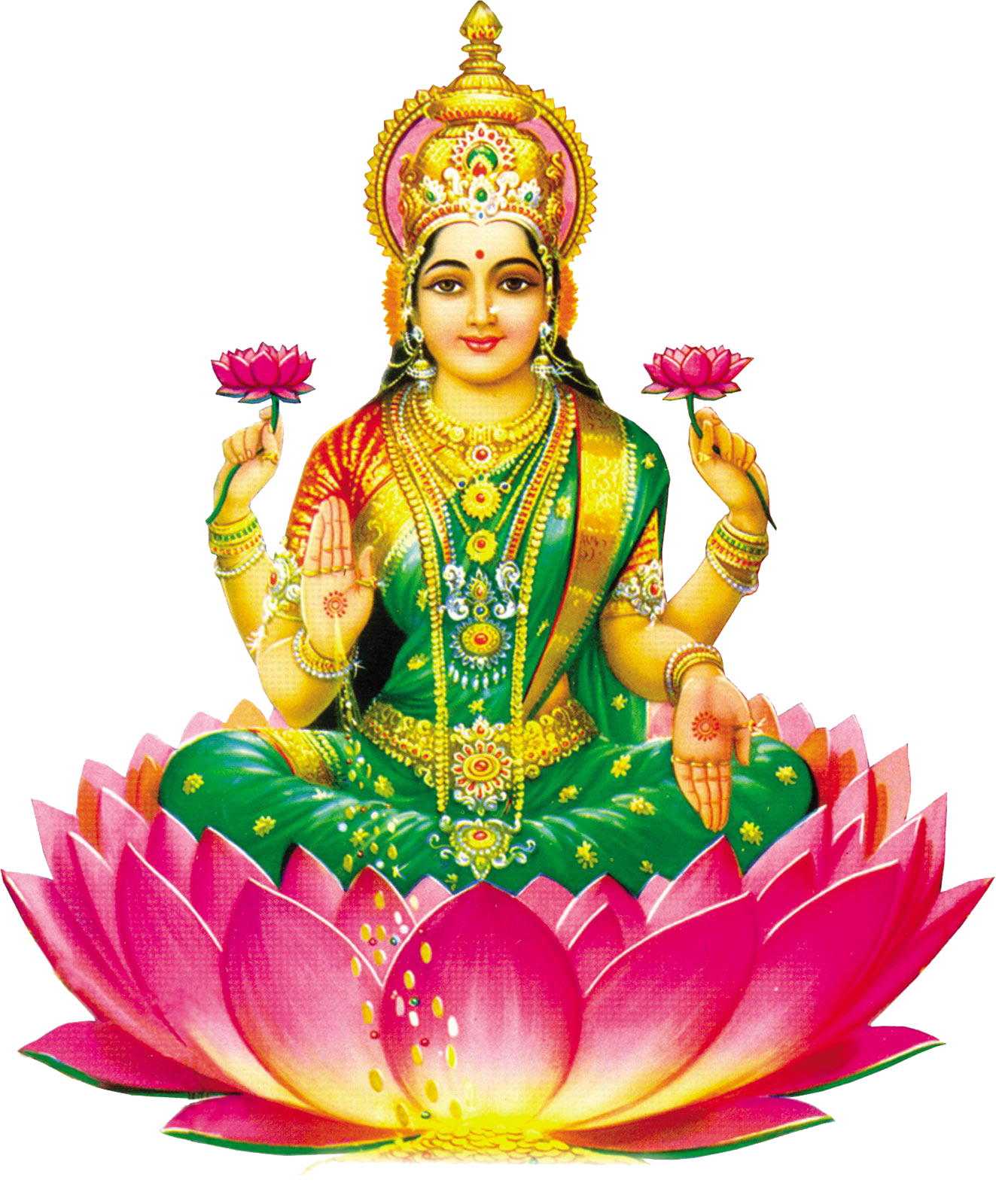 Lakshmi Picture Transparent PNG Image