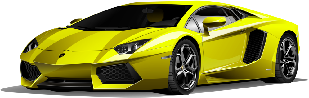 Lamborghini Yellow Sports Download HD Transparent PNG Image