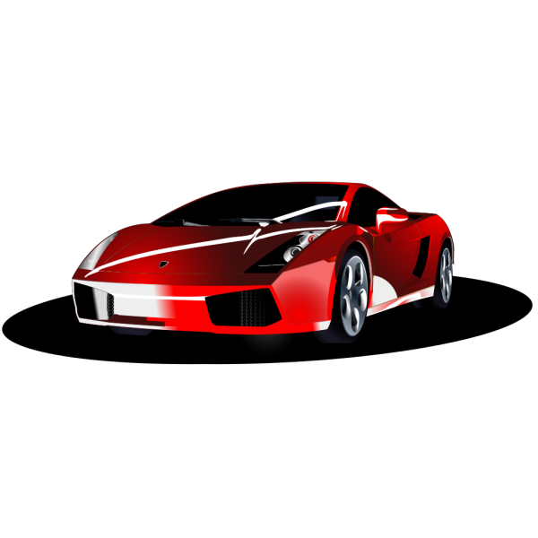 Lamborghini Vector Red Free Download PNG HQ Transparent PNG Image