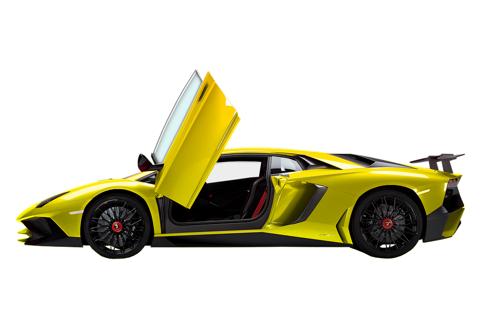 Convertible Lamborghini Yellow HQ Image Free Transparent PNG Image