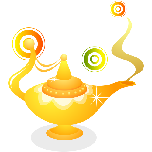 Golden Lamp Genie Free PNG HQ Transparent PNG Image