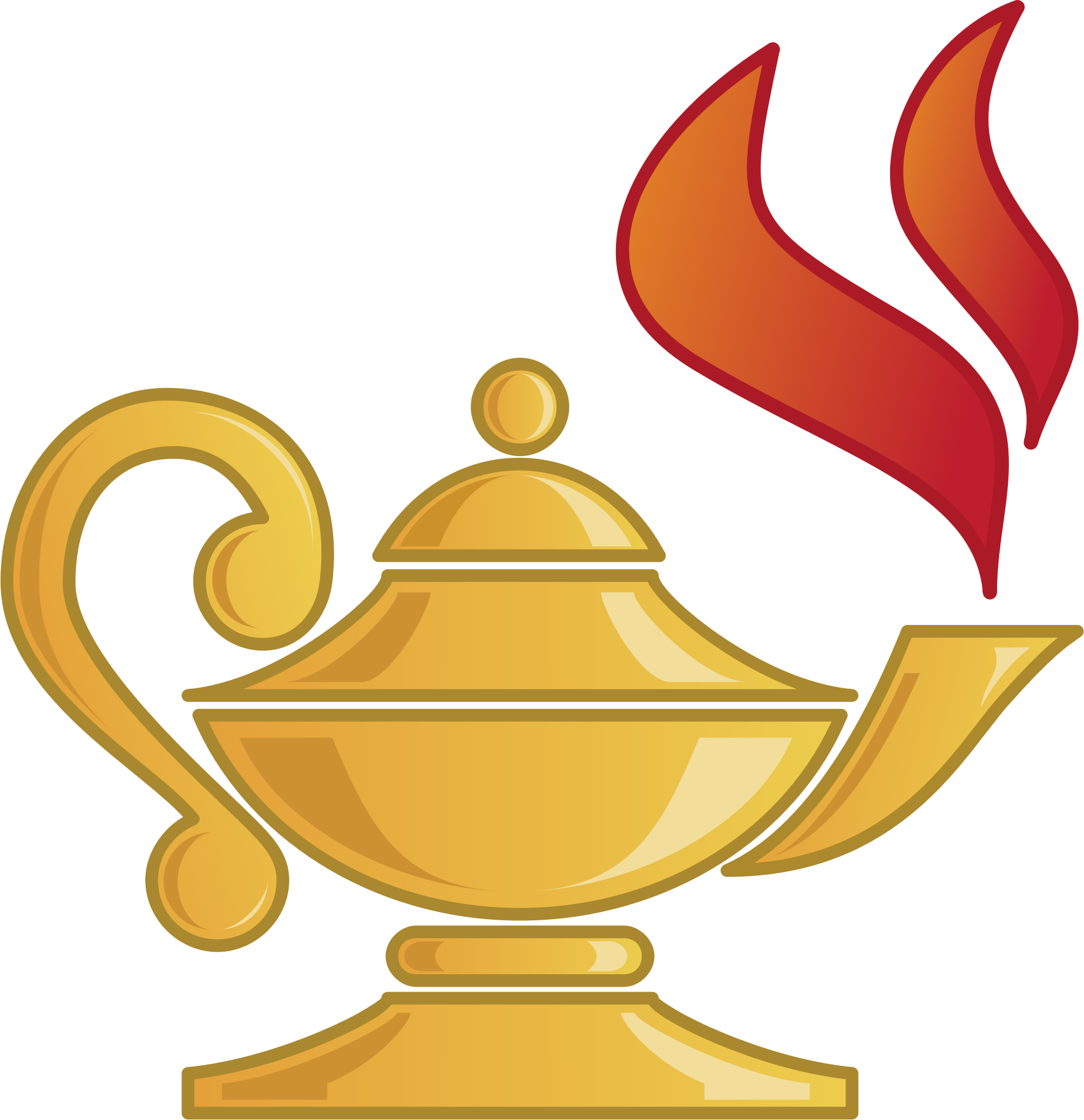 Golden Lamp Genie Download HD Transparent PNG Image