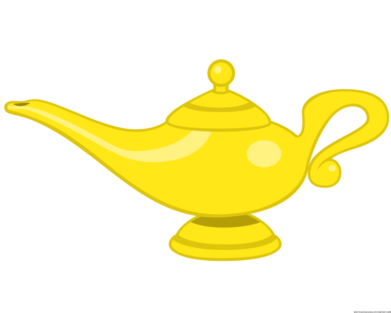 Golden Lamp Genie Free Photo Transparent PNG Image