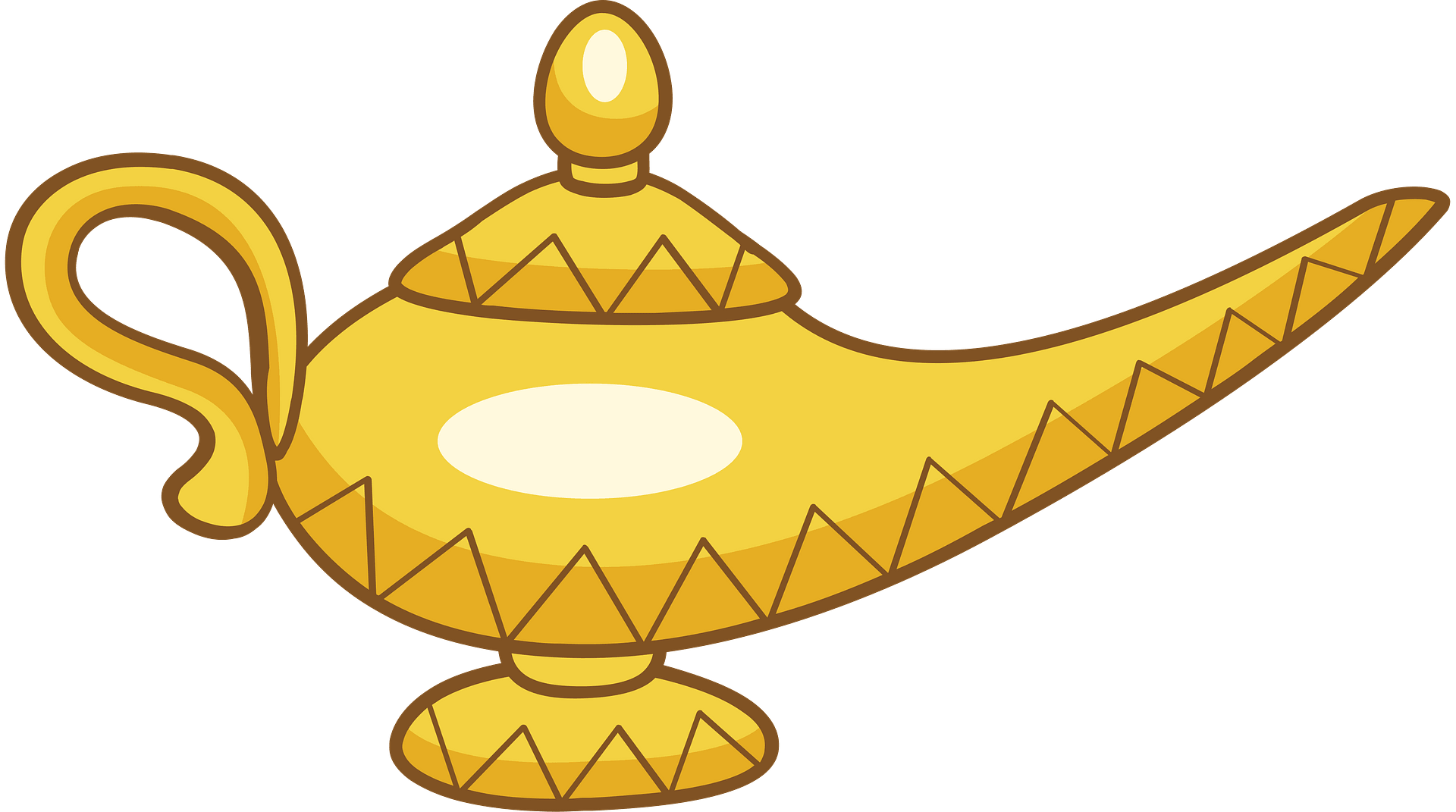 Golden Lamp Genie PNG Free Photo Transparent PNG Image