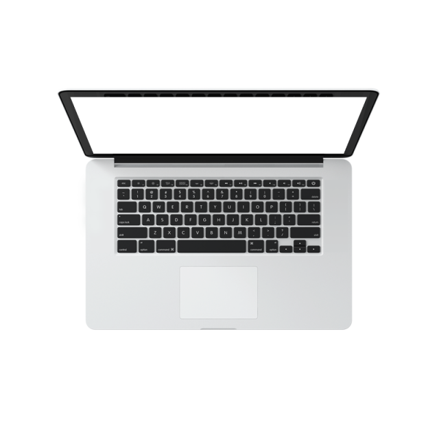 Picture Laptop Top View Free Clipart HQ Transparent PNG Image