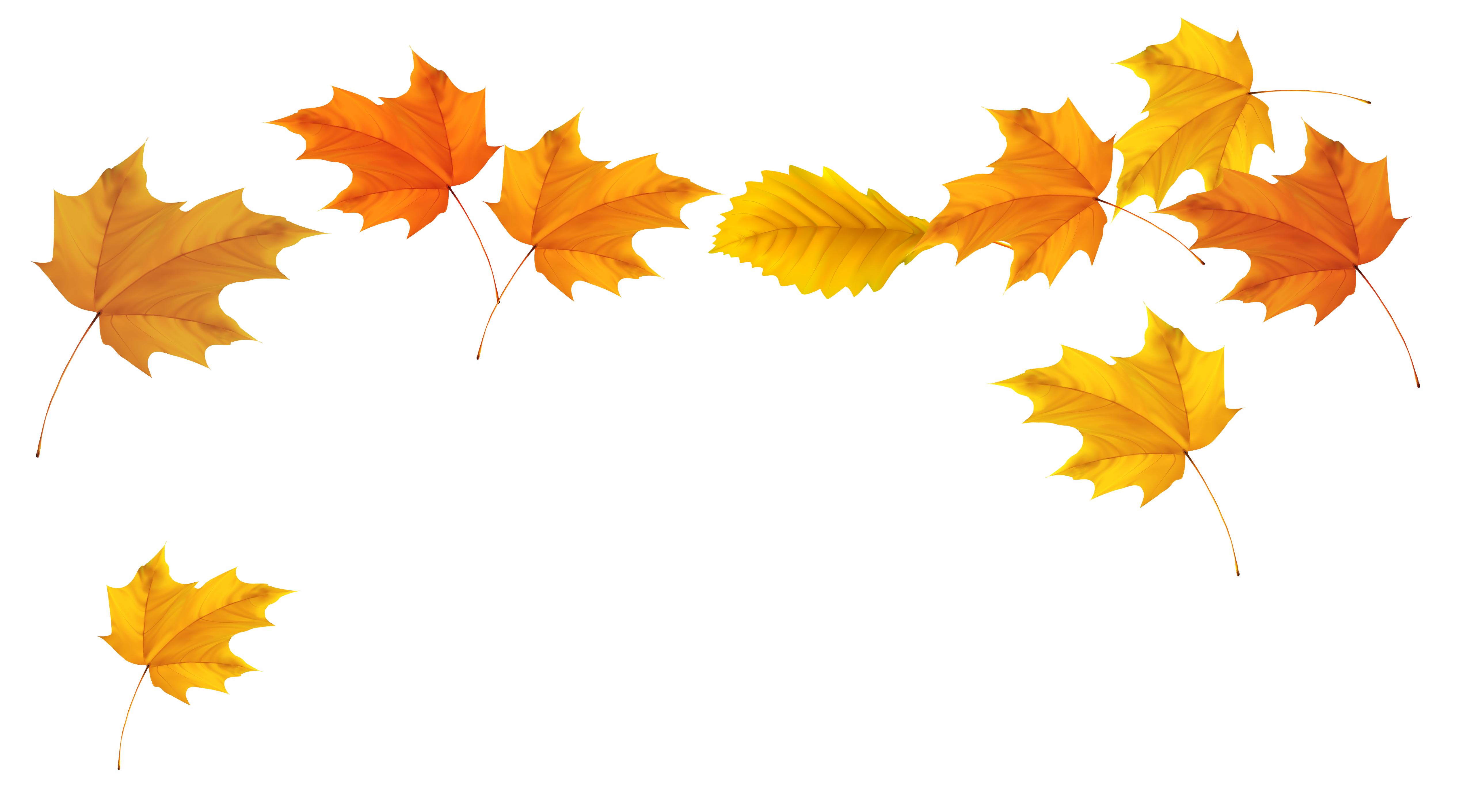 Falling Leaves Transparent Background Transparent PNG Image