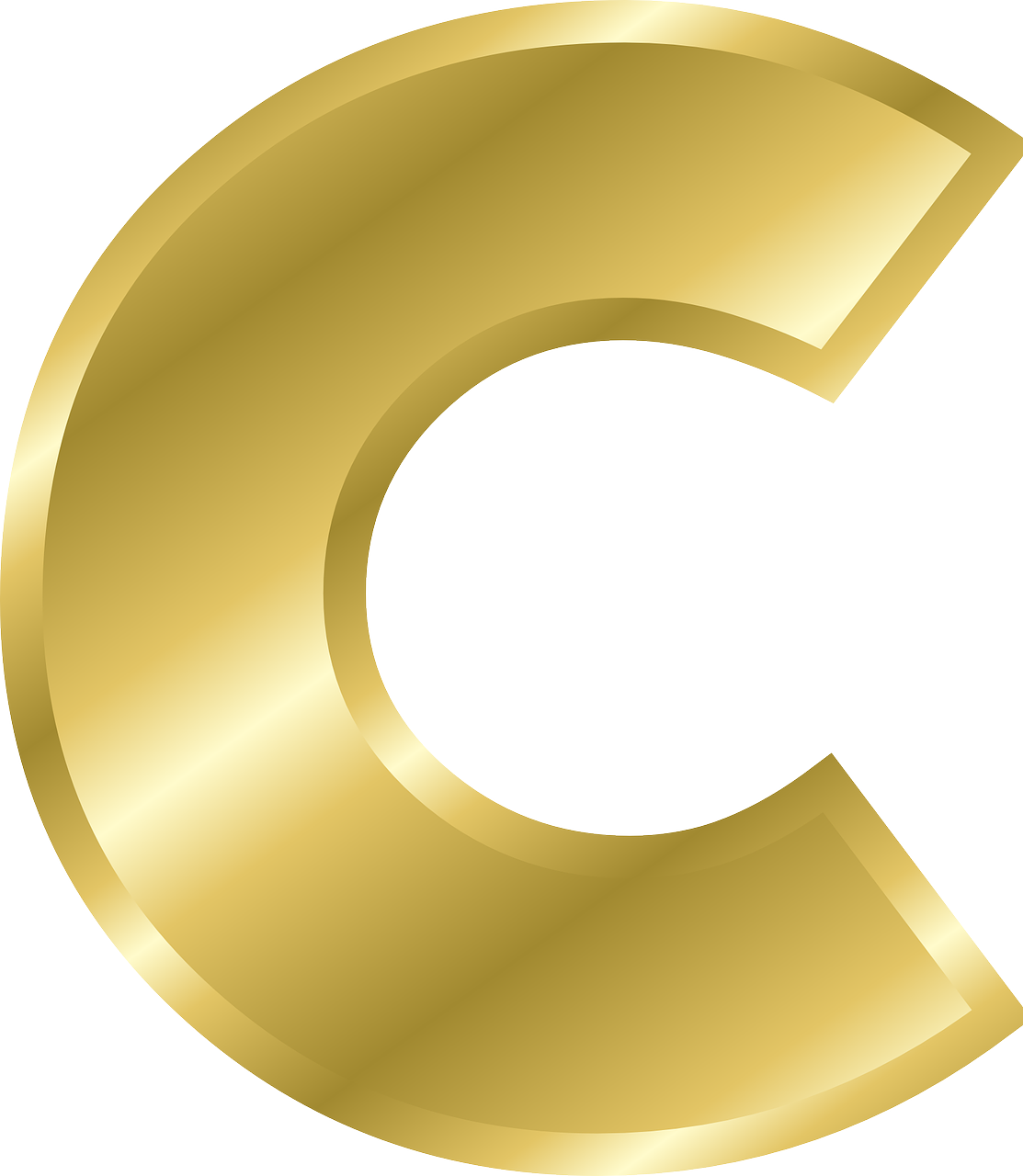 Alphabet Gold Photos PNG Free Photo Transparent PNG Image