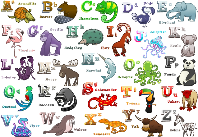 A To Z Alphabet PNG Image High Quality Transparent PNG Image