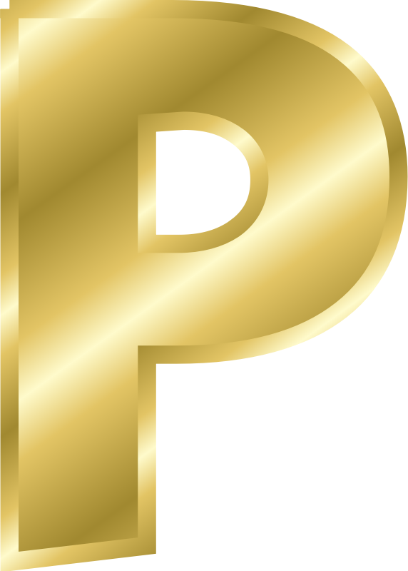 Alphabet Gold Free HQ Image Transparent PNG Image