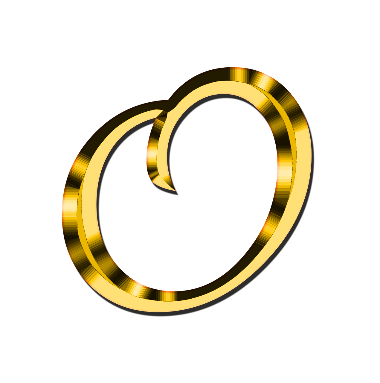 Alphabet Gold Picture Free PNG HQ Transparent PNG Image