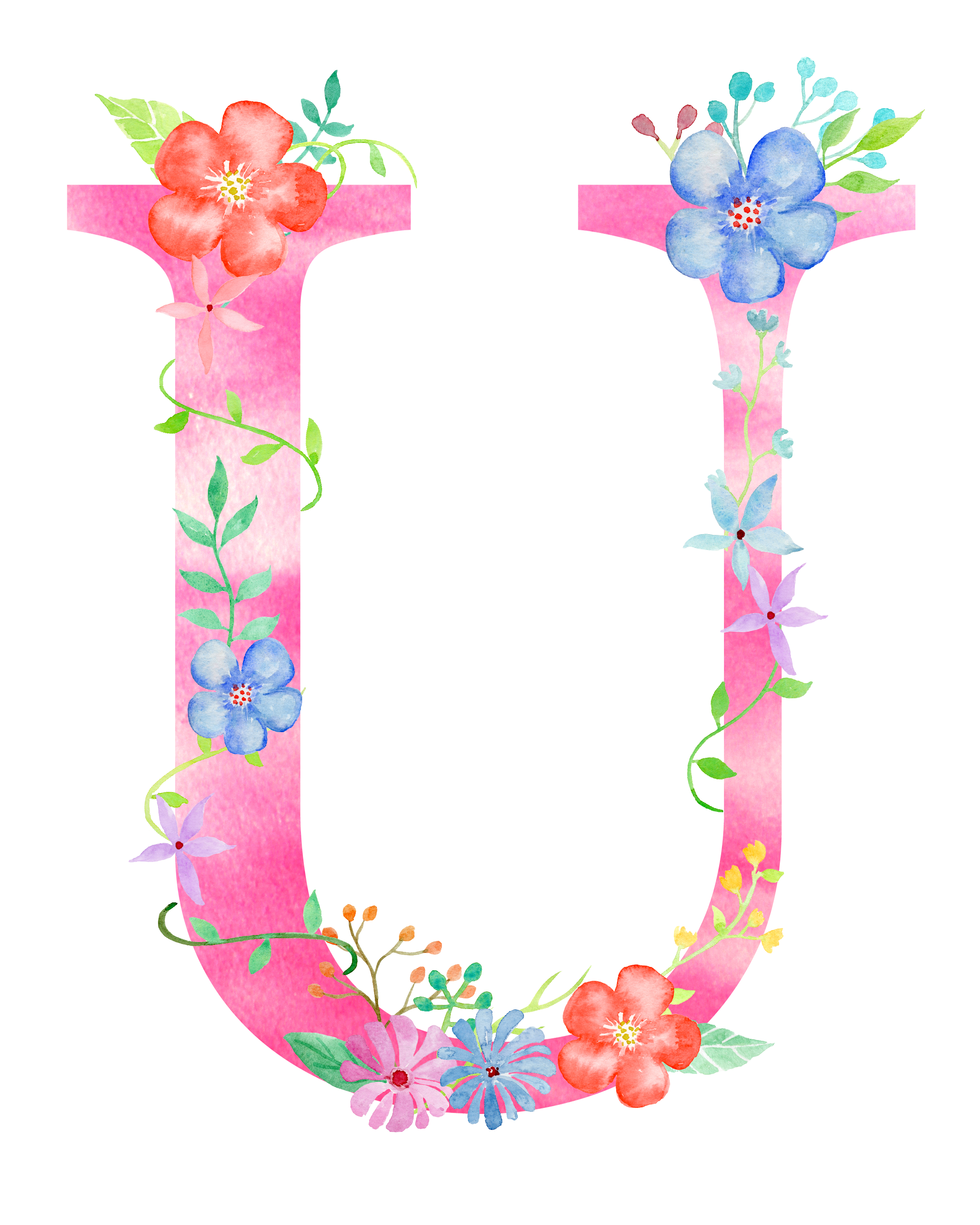 Alphabet Flower PNG Image High Quality Transparent PNG Image