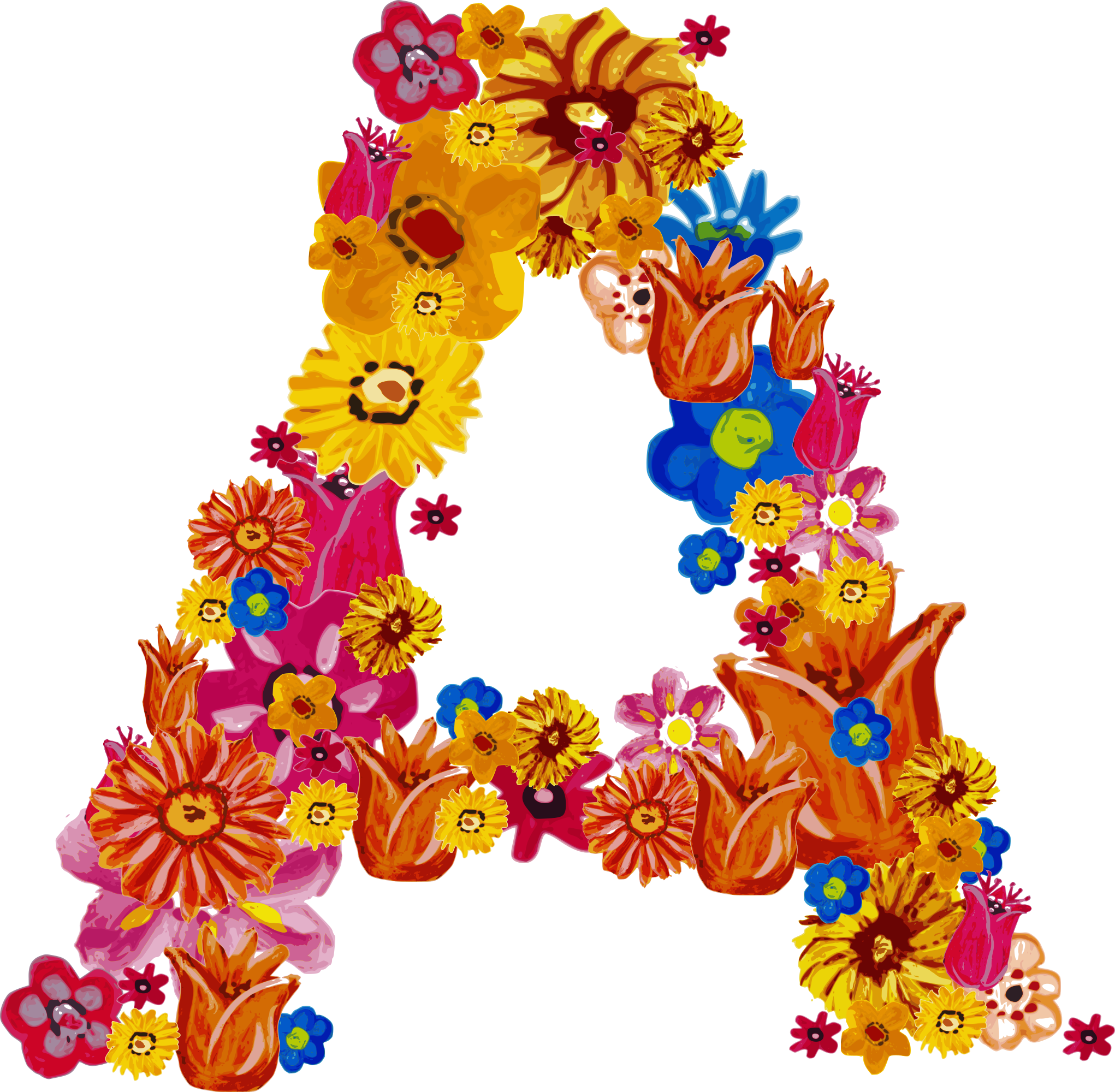 Alphabet Flower Pic Free Photo Transparent PNG Image