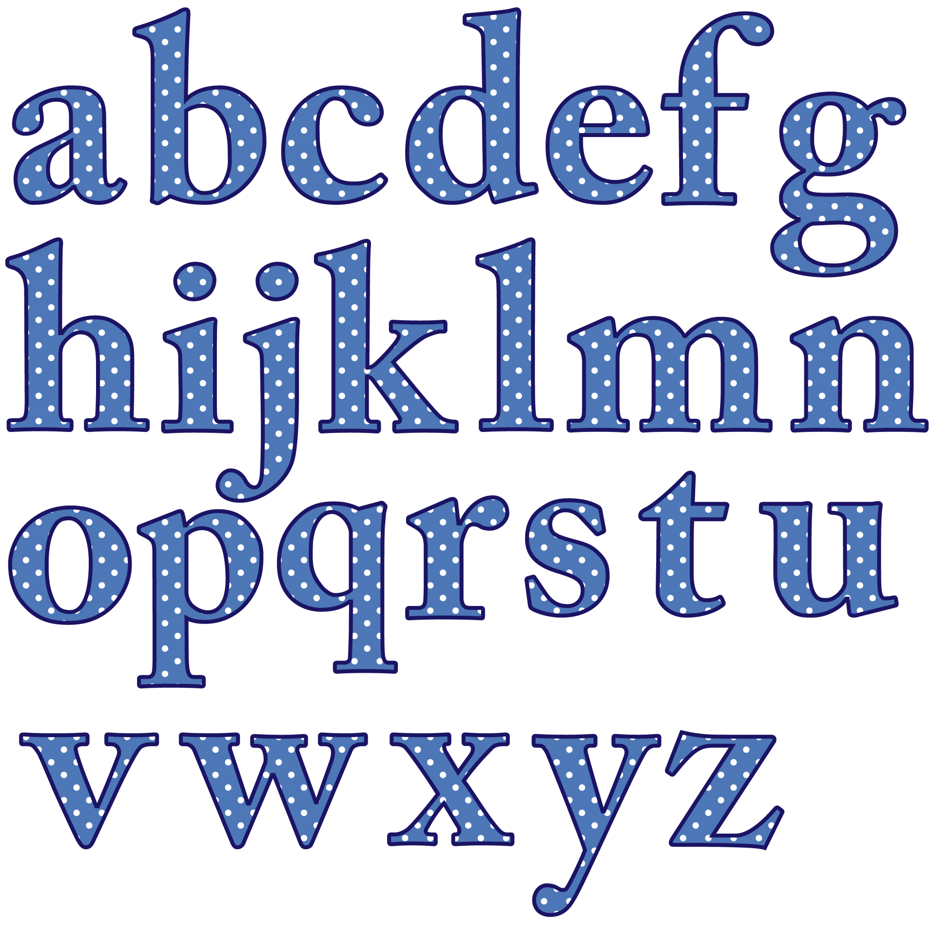 A To Z Alphabet Free Clipart HQ Transparent PNG Image