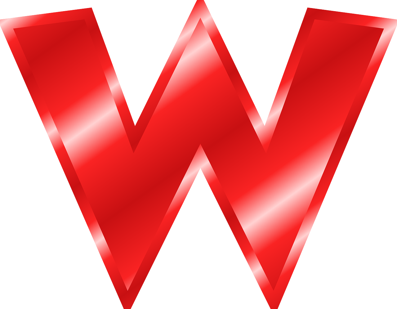 Letter W PNG Image High Quality Transparent PNG Image