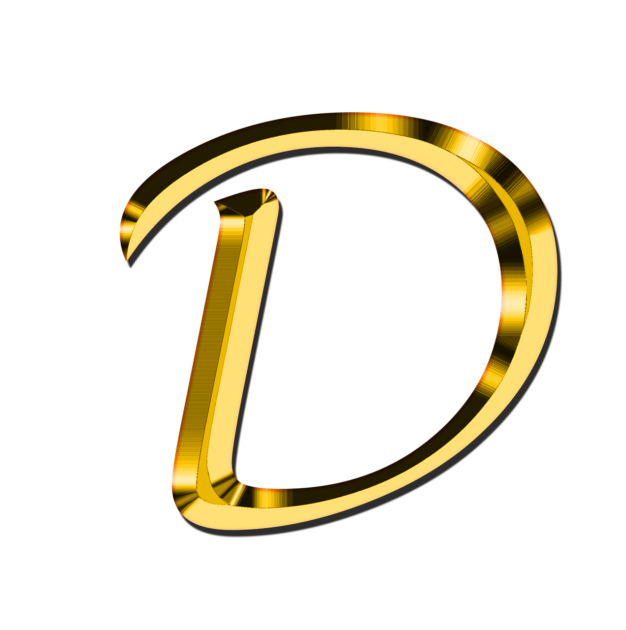 D Letter Free Photo Transparent PNG Image