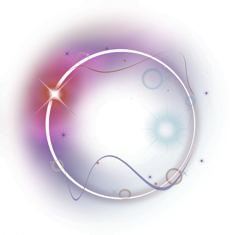 Light Circle Glow Effect Multicolored Transparent PNG Image