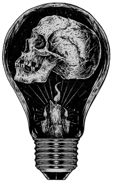 Skull Calavera Creative Incandescent Light Bulb Transparent PNG Image