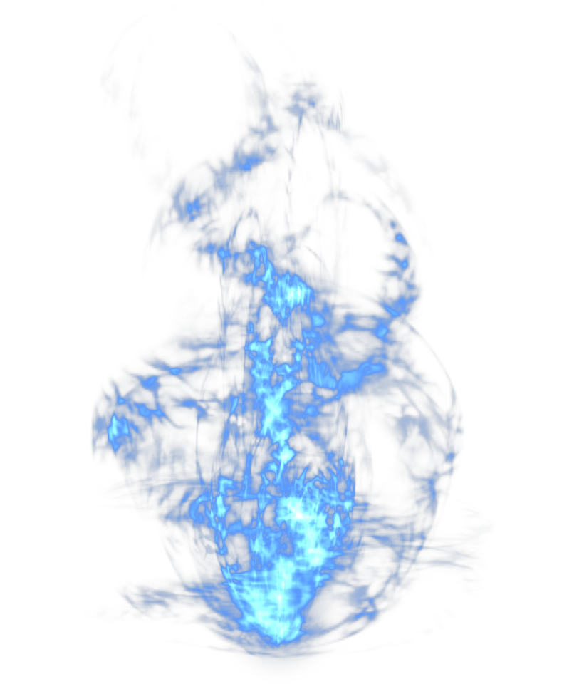 Blue Picture Light Dynamic Effect Flame Transparent PNG Image