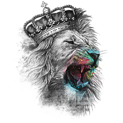 Head Crown T-Shirt Lion Iron-On Lion'S Transparent PNG Image