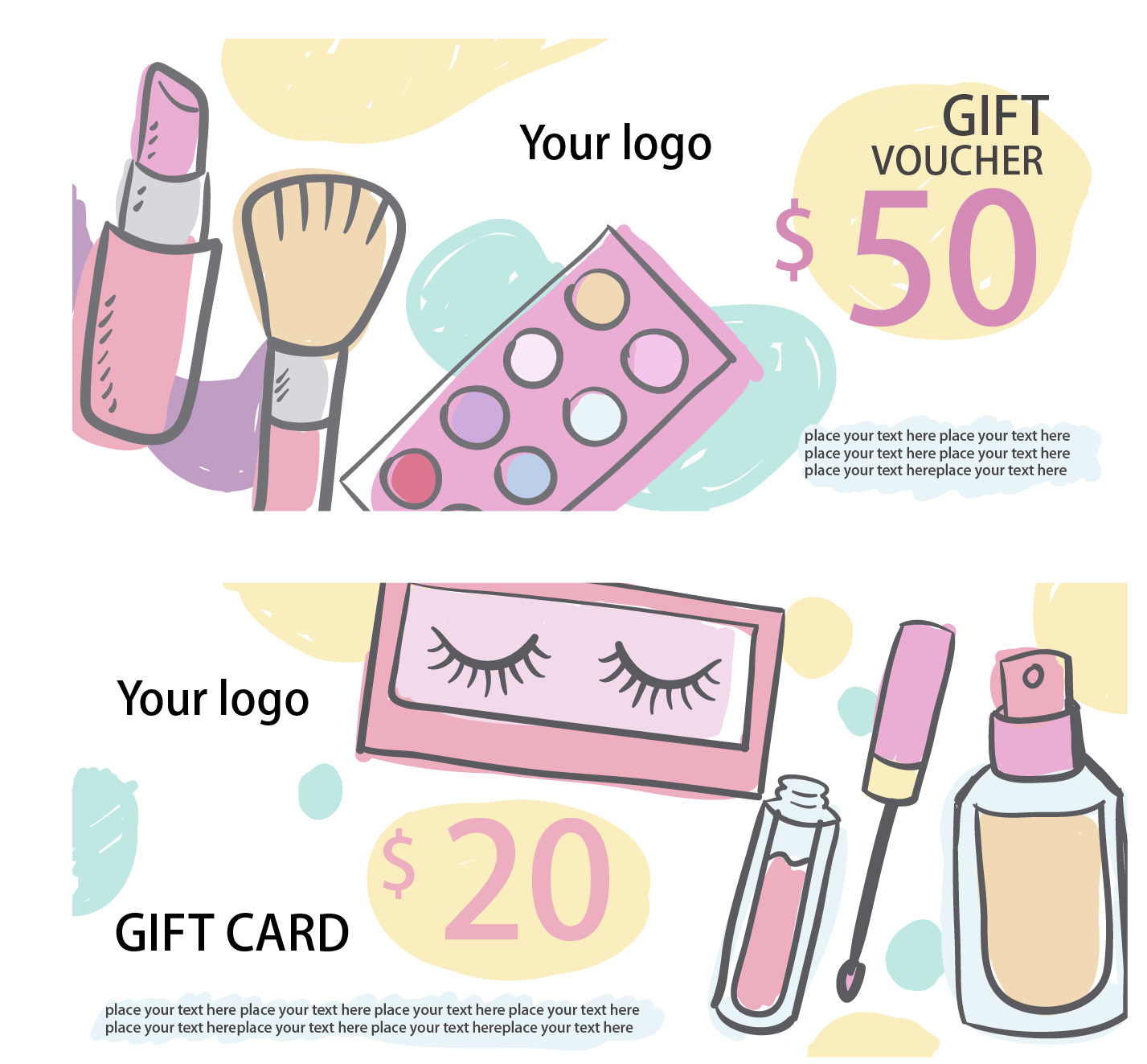 Discount Cosmetics Card Hand-Painted Download HD PNG Transparent PNG Image